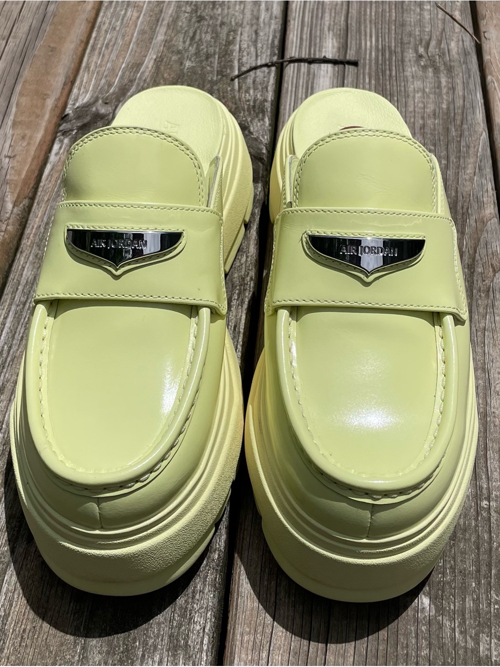 Jordan Platform Mule in Yellow
